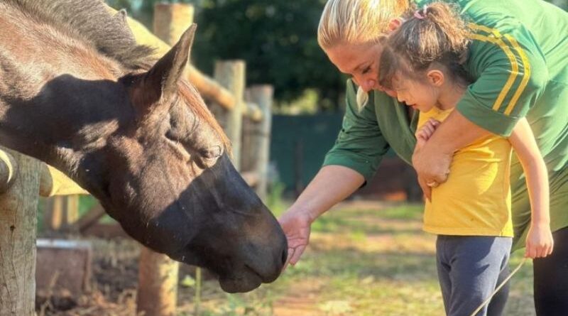Equoterapia em Mato Grosso do Sul une saúde, inclusão e reabilitação para pessoas com deficiência