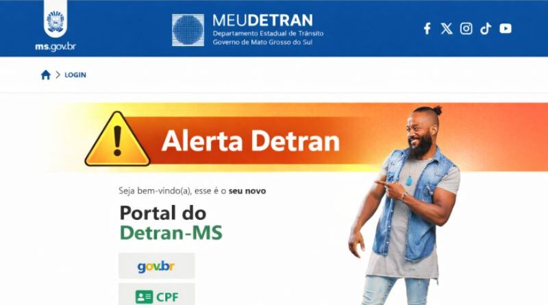 Consulta sem login? Desconfie: site oficial termina em gov.br e pagamentos só para destinatário Detran-MS Consulta sem login? Desconfie: site oficial termina em gov.br e pagamentos só para destinatário Detran-MS