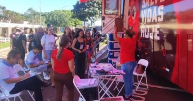 Rota do Ônibus do Hemosul amplia doações percorrendo municípios do interior de MS