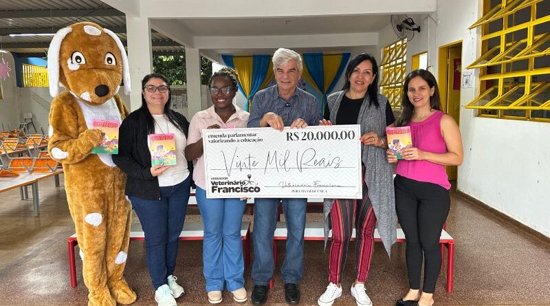 Vereador Veterinário Francisco destina R$ 20 mil para a Escola Municipal de Educação Infantil Fátima de Jesus Diniz Oliveira, na Vila Nasser