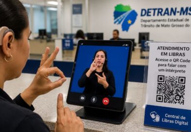 Detran-MS adere à Central de Libras para atendimento nas agências de Campo Grande Detran-MS adere à Central de Libras para atendimento nas agências de Campo Grande