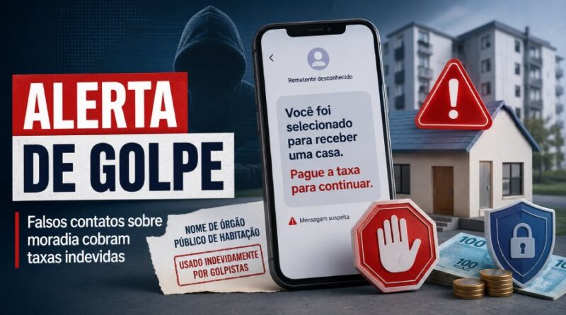 Alerta: golpistas usam indevidamente nome da Agehab para enganar cidadãos Alerta: golpistas usam indevidamente nome da Agehab para enganar cidadãos