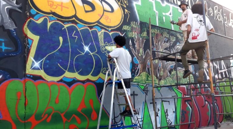 Inscrições abertas para muralismo no viaduto da Maracaju Inscrições abertas para muralismo no viaduto da Maracaju