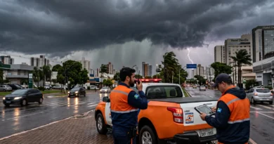 Defesa emite alerta amarelo para risco de temporais 