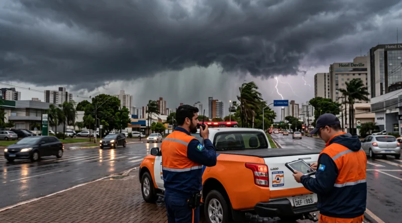 Defesa Civil alerta para risco de tempestade em Campo Grande